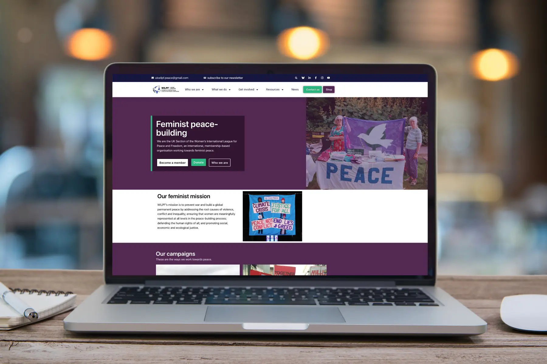 WILPF UK website